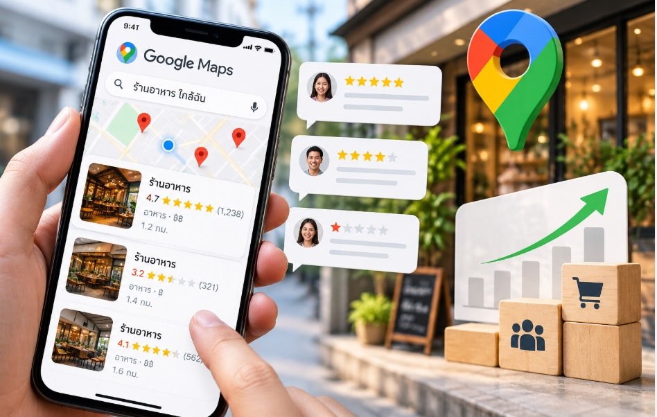 คะแนน Google Maps มีผลต่อธุรกิจอย่างไร